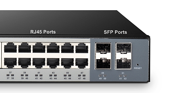 8 Port SFP slot and 2 Port RJ45 Uplink Gigabit Fiber Switch